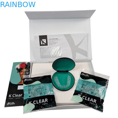 Individuelle Luxus-Magnet-Zahnspangen-Kit-Box mit 350g Dicke für kieferorthopädische Aligner-Verpackung