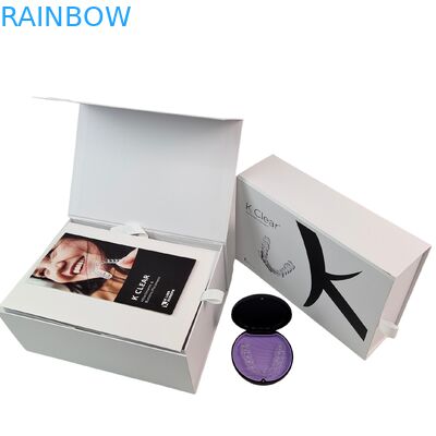 Individuelle Luxus-Magnet-Zahnspangen-Kit-Box mit 350g Dicke für kieferorthopädische Aligner-Verpackung