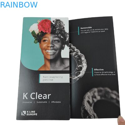 Customized Logo Zahnspangen Kit Box Orthodontik Aligner Verpackungskiste mit Papier Einfügen Zähne Aligner Verpackungskiste