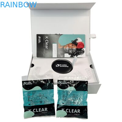 Customized Logo Zahnspangen Kit Box Orthodontik Aligner Verpackungskiste mit Papier Einfügen Zähne Aligner Verpackungskiste