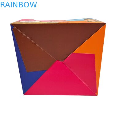 Auf Wunsch gedruckte Karton-Displaybox mit 350 g Dicke und Warmstempel für Snackverpackungen