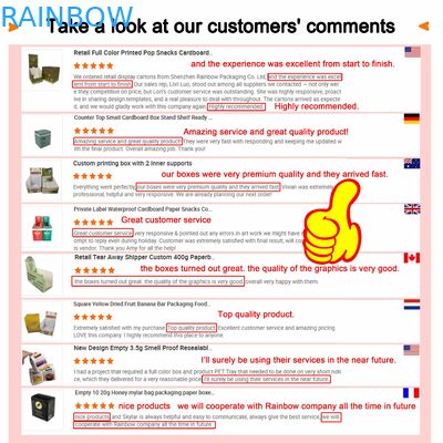 Individuelle Papierbox mit Klarsichtfenster und 350g Stärke für Lebensmittelverpackungen