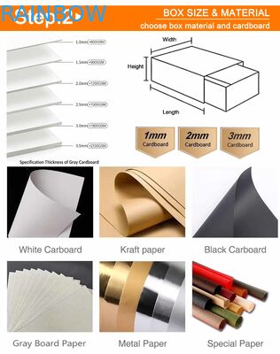 Individuelle Papierbox mit Klarsichtfenster und 350g Stärke für Lebensmittelverpackungen