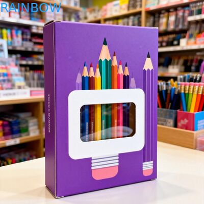 Individuelle Papierbox mit Klarsichtfenster und 350g Stärke für Lebensmittelverpackungen