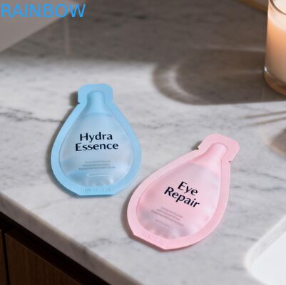 Benutzerdefinierte Hautpflege-Lotion-Creme-Verpackung Plastik Kleine Kosmetik-Proben-Beutel Mylar-Folienbeutel Heißsiegelbeutel Sachets Kleine Mini-Beutel