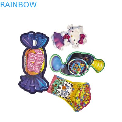 Individuell bedruckte 1/8oz 1/4oz 1/2oz 1oz 1lb Mylar Kräuterblumen-Süßigkeiten-Verpackung kinder-sichere Reißverschluss-geruchsdichte Beutel 3,5 Mylar Beutel