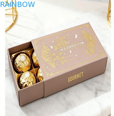 Verpackung für Schokoladenkästen mit geprägten Mustern