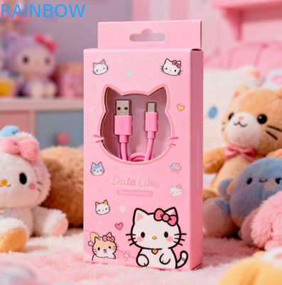 Anpassungsfähige Menge 350 g Dicke Papierbox mit Warmstempelveredelung für USB-Kabelverpackungen