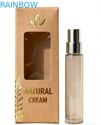 Biologisch abbaubare Kosmetikverpackungskiste für Hautpflege Geschenk-Kiste mit Goldstempel und Prägung von Parfüms Geschenkverpackungskiste