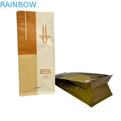 Lebensmittelechte geruchsdichte Standbodenbeutel 120 Mikrometer für Kaffee- und Snackverpackungen