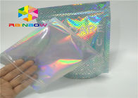 Folienbeutel Lasers Plastik mit klarer Seite für der kosmetischen Verpackentaschen Hologramm-Folie der Nagellack-Funkelnpulververpackung