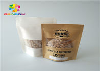 Verpacken- der Lebensmitteldruckpapiertüte-Brown-Kraftpapier-recyclebares Gravüren-Drucken