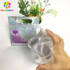 Digital-Druck-Folien-Beutel, der klare vordere Hologramm-Zipverschluss-Tasche für kosmetische Probe verpackt