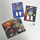 Männliche sexuelle Leistungs-Vergrößerungspille, die Nashorn-Behälter-Kugel der Karten-3D verpackt