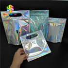TASCHEN-Hologramm-Folien-Badesalz-Verpackung Skincare kosmetische Verpackenmit Fenster/Aufhänger