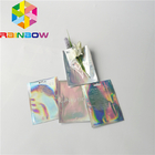 Klarer vorderer Folien-Beutel, der kundenspezifische Hologramm-Regenbogen-Folien-Geruch-Beweis-Plastik-Tasche verpackt