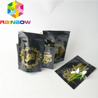 Logo-kundenspezifische Plastikbeutel, die glatte Folien-Unkraut-Samen-Plastik-Reißverschluss Doypack-Taschen verpacken