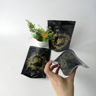 Logo-kundenspezifische Plastikbeutel, die glatte Folien-Unkraut-Samen-Plastik-Reißverschluss Doypack-Taschen verpacken