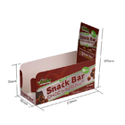 Billiges kundenspezifisches Kleinlogo druckte faltbaren Wellpappen-Zähler-Schaukarton für das Snackbar-Verpacken