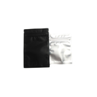 Heißsiegel-Gewohnheit Druckplastiktasche-Aluminiumfolie-Kissen-schwarzer Mattreißverschluß
