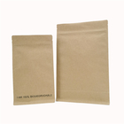 Flache Unterseiten-Imbiss-biologisch abbaubares Kraftpapier-Verpackentaschen