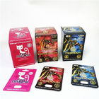 Verpackenkästen der kundenspezifischen männlichen Verbesserungs-Pille des Nashorns bedecken Papierkastenrosa Pussykatze poseidon Nashorn-Pillensatz der Karten 3d mit Blasen