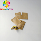 Kundenspezifischer Seitenheißsiegel-probiert flache Beutel-Kosmetik Logo Heat Seal Laminated Foils drei Verpackengeruch-Beweis-Kissen-Taschen