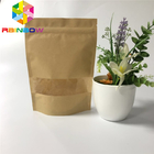 Druckte eigene Logo Ziplock Stand Up Paper-Taschen für Nahrung/Kaffeebohnen, das Fenster-, welchesverpacken durch Taschen sieht