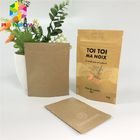Nahrungsmittelgrad-Papiertüte-mit Reißverschluss wiederversiegelbare weiße Papiertüte mit Fenster-umweltfreundlichem Verpackenbeutel für Tee