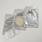 Glattes klares vorderes Verschluss-Taschenverpacken der Aluminiumfolie der Plastiktaschen des Zahnseidefalllochs kundengebundenes Zip