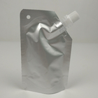 Einfache silberne Aluminiumfolie Juice Beverage Spout Pouch Packaging 100ml 150ml