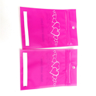 rosa Druck- drei Seiten- Siegel-Plastik Beutel mit klarem transparentem Fenster für das Armband-Verpacken/Schmuck