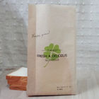 Nahrungsmittelgrad-tritt das kundenspezifische Kraftpapier-Taschen-Verpacken Brot/für Kuchen ein
