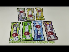 3.5-G 7G Mylar-Taschen für den individuellen Druck Die Cut Irregular Pockets mit Ziplock