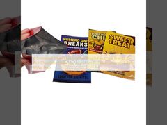 Spezialisierte Drei-Seiten-Dichtung Flachbeutel für Snacks Energy Bar Nuss Schokolade Verpackung Aluminiumfolie Feuchtigkeitsdichte essbare Mylar-Taschen