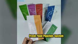 Maßgeschneiderte Lebensmittelbeutel, Standbodenbeutel aus mattierter Aluminiumfolie