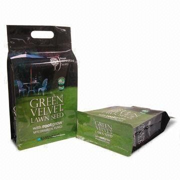 Ungiftiger Plastiknahrung- für Haustierebeutel mit flacher Unterseite und Griff