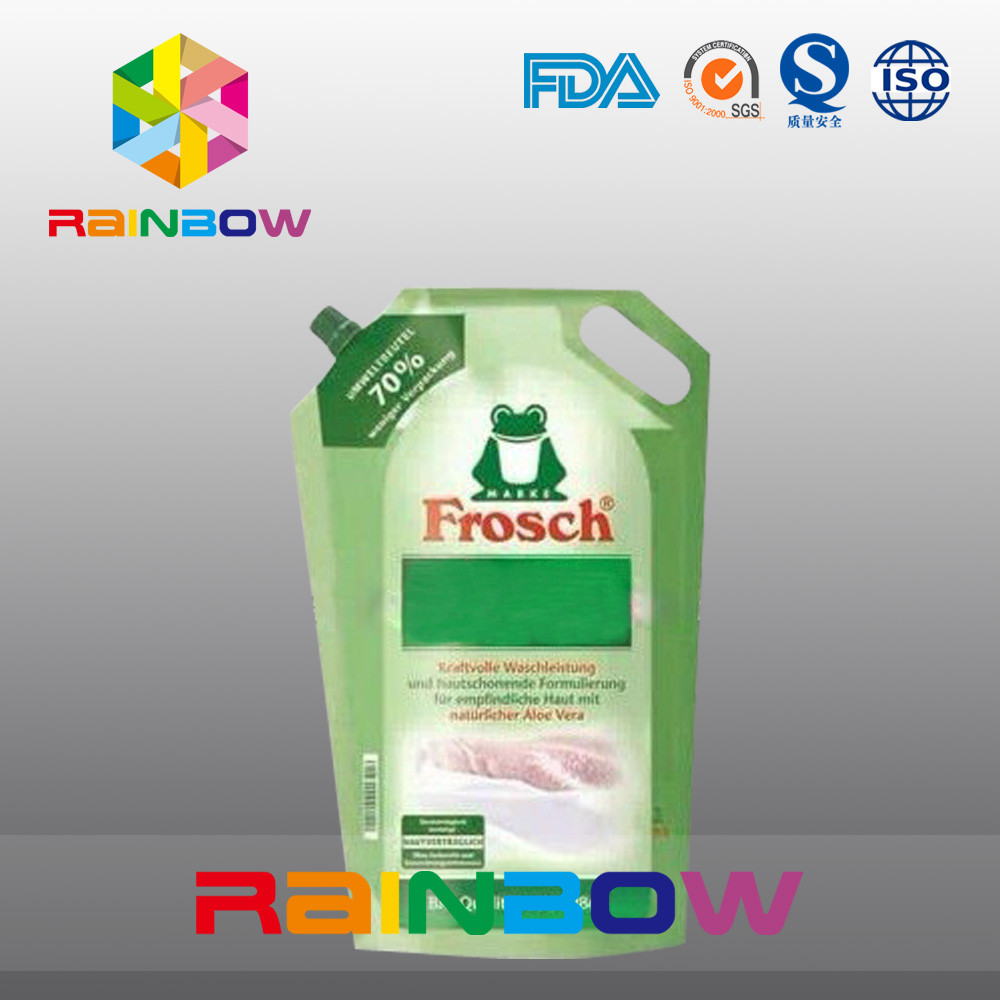 Aluminiumfolie stehen oben Tüllen-Beutel mit Handloch für das Waschmittel-Verpacken