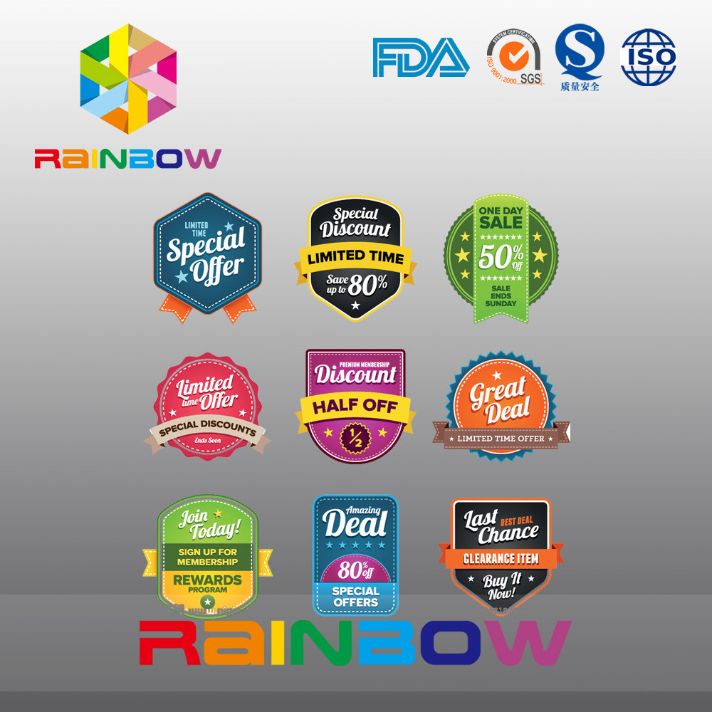 Papiermagnet-Aufkleber-Papier-Aufkleber, unregelmäßiger Siebdruck-Wein-Aufkleber für Biokost