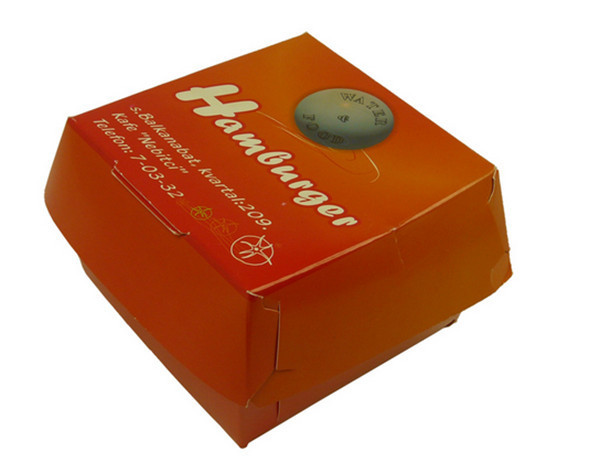 Papierkasten-Verpackengewohnheit Druckentwurf für Schnellrestaurant