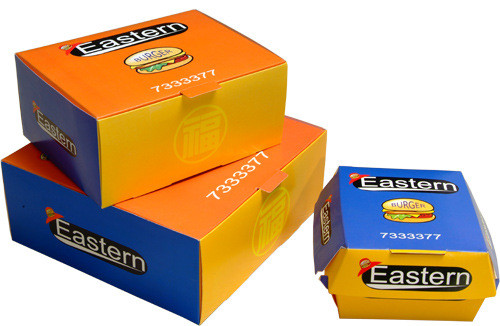 Papierkasten Premiium, der mit Gewohnheit Druckentwurf für Schnellrestaurant verpackt