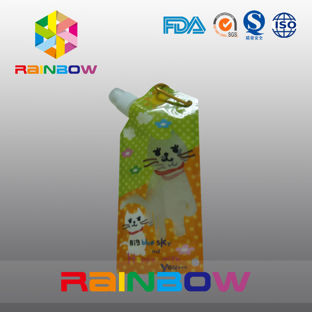 Spezielle Art Saft/das Getränk, das Seitenkeil-Beutel mit Metall verpackt, schellen