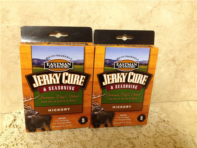 Logo-Drucksache-Kasten, der für die Würze, würzende Papierkasten-Pakete mit Hange-Loch verpackt