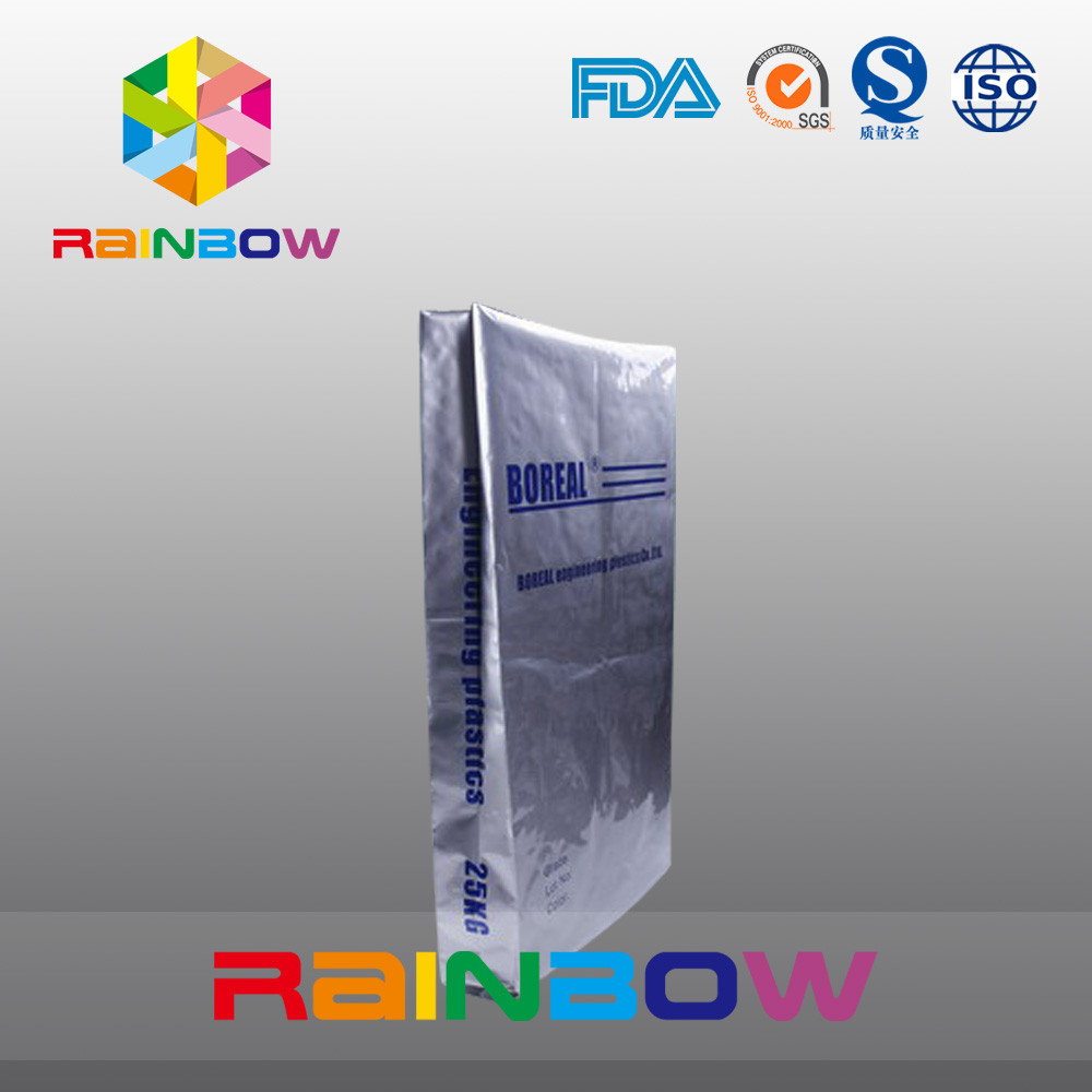 25kgs erreichen Aluminiumfoliebeutel des Keils für das Proteinpulververpacken einen Tiefstand