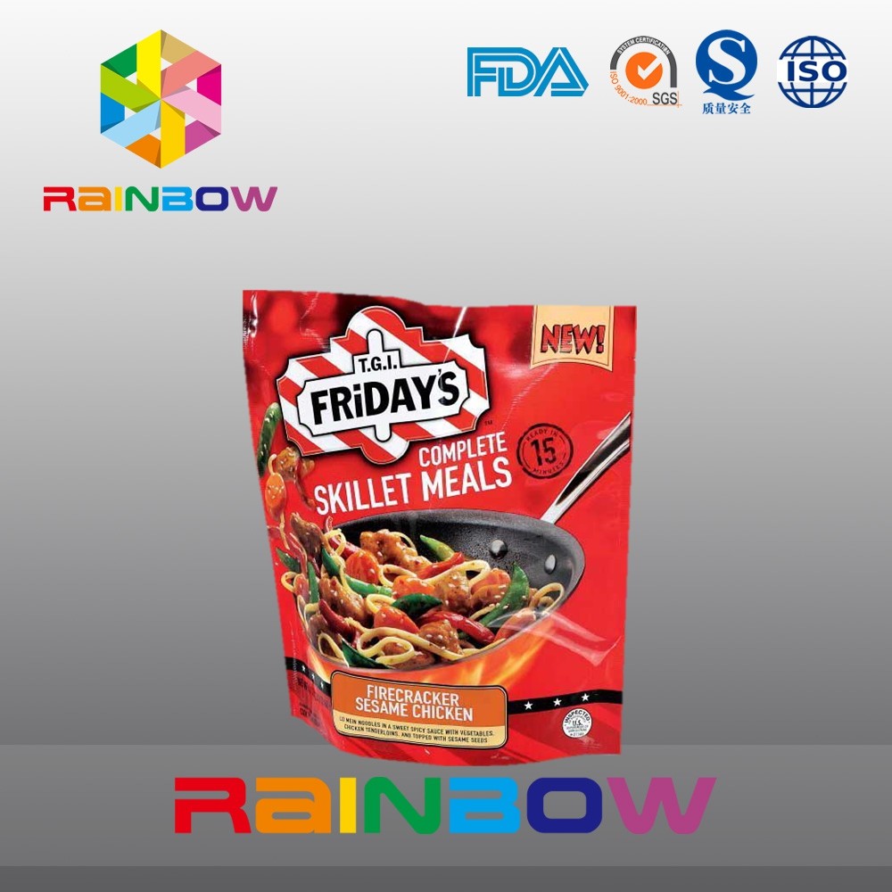 Nahrungsmittelgrad-Selbststehende Plastikbeutel mit Reißverschluss, die Retorten-Tasche verpacken