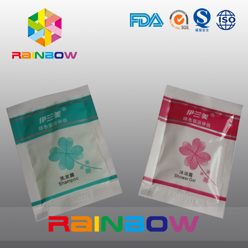 Bauscht sich Verpackengriffdichtung des Plastikwegwerfshampoos mit Risskerbe