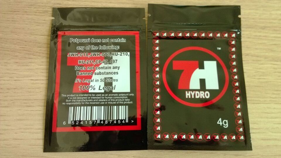 Angemessene legale Plastikbeutel, die für 7H Kush/hydrokräuterweihrauch-Verpackentasche verpacken