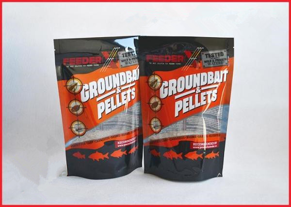 Druckplastikbeutel, der mit Reißverschluss für Groundbait-Palette/verpacken, Fischköder-Verpackentasche mit Reißverschluss