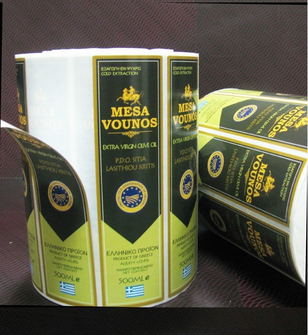 Das heiße Stempeln fertigen Flaschen-Aufkleber des Rotwein-/Eigenmarken-Aufklebers kundenspezifisch an