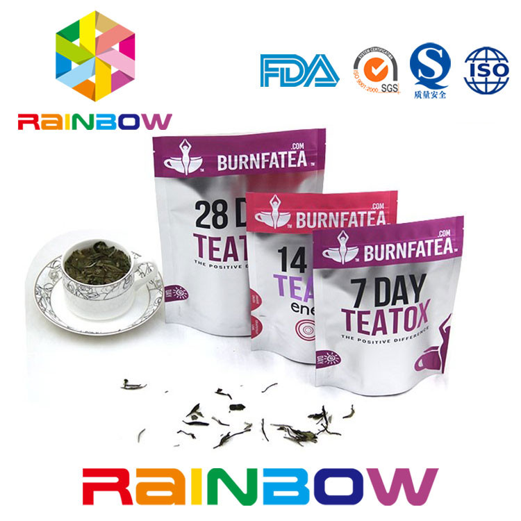 Biologisch abbaubar stehen Sie oben Tee-Verpackungs-Tasche Tee-Beutel-Plastik Reißverschluss lamellierte